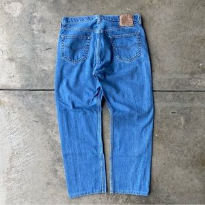 Vintage Levi’s 501 jeans button fly denim Levi Strauss y2k 2001 36/32 hemmed